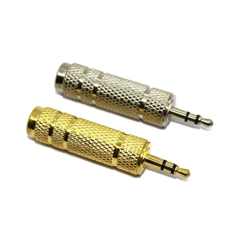 

Supply 3.5 Stereo Circular To 6.35 Stereo Initials 6.5 Small To Grand Guitar Piano Musical Instrument Audio Adapter
