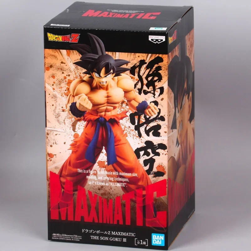 В наличии, оригинальная Bandai BANPRESTO Dragon Ball Son Goku MAXIMATIC, аниме-фигурка, модель игрушки, коллекционные украшения, подарки