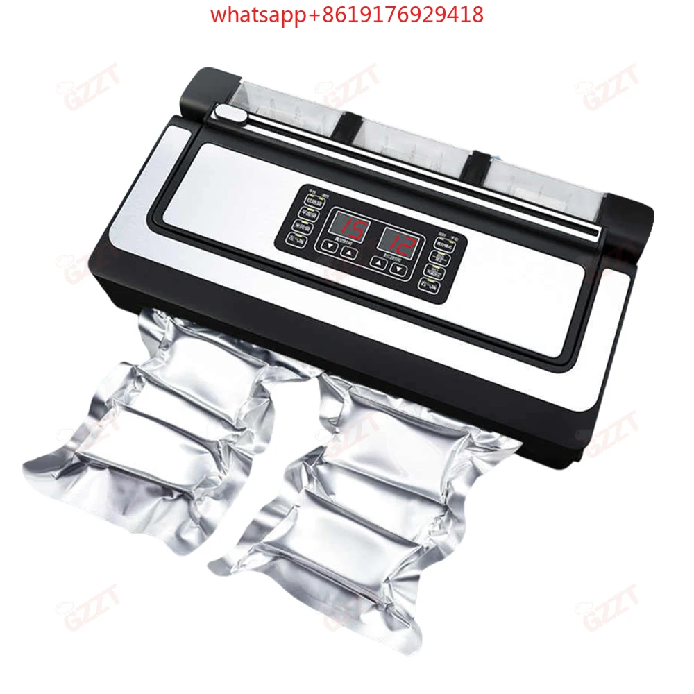 

Factory Direct Sale 300mm*60MM Sealing Length Mini Vacuum Sealer Double Pump Food Vacuum Preservation Sealing Packing Machine