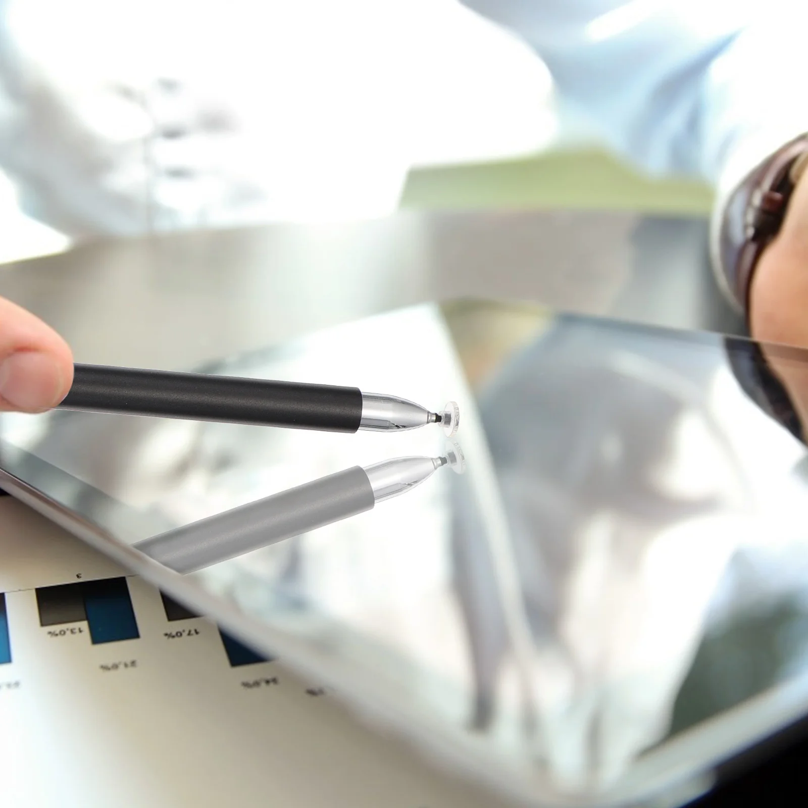 Stylet universel en alliage d'aluminium, étui de poche à Clip, pratique, écriture lisse, appareils pour écran tactile, stylos pour écran tactile