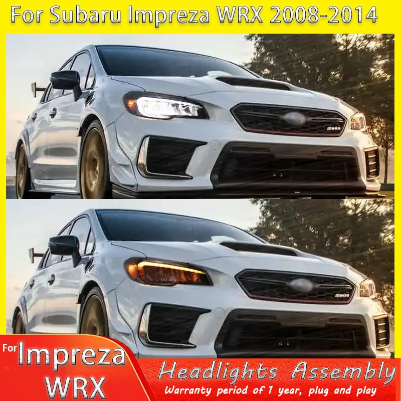 

2pcs Car Styling for Subaru WRX Headlight 2015-2021 Impreza Headlamp DRL Turn Signal Low High Beam Projector Lens