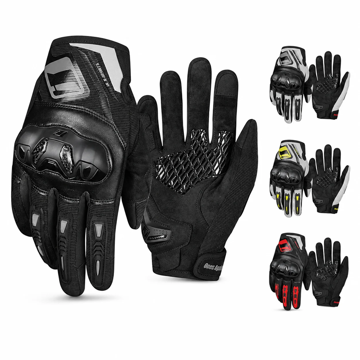 

Summer Breathable TPU Carbon Fiber Anti Fall Touch Screen Racing Gloves for Motorcycle Motorbike Riding Men Windproof Protective