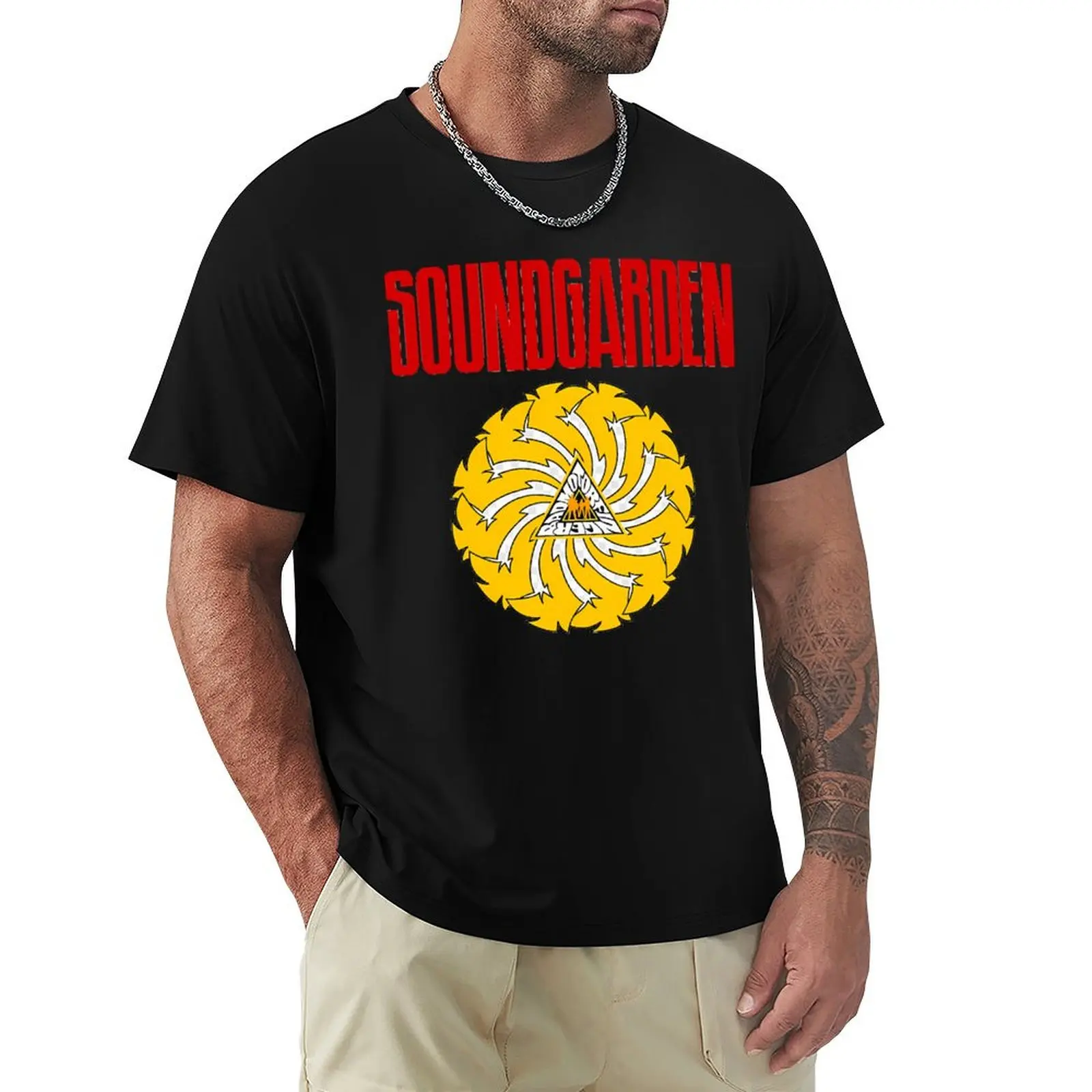 

Badmotorfinger T-Shirt heavyweights graphics baggy shirts Louboutins men t shirts