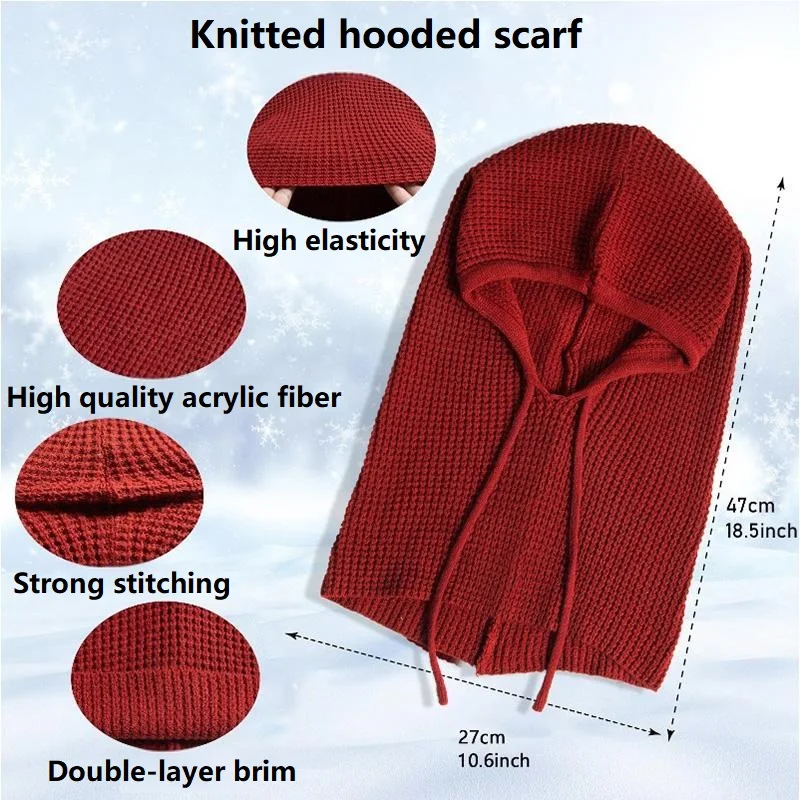 قطعة واحدة قناع أقنعة متماسكة قبعات شتوية للنساء وشاح دائري للرقبة قبعة تزلج على الجليد MZr12 #6