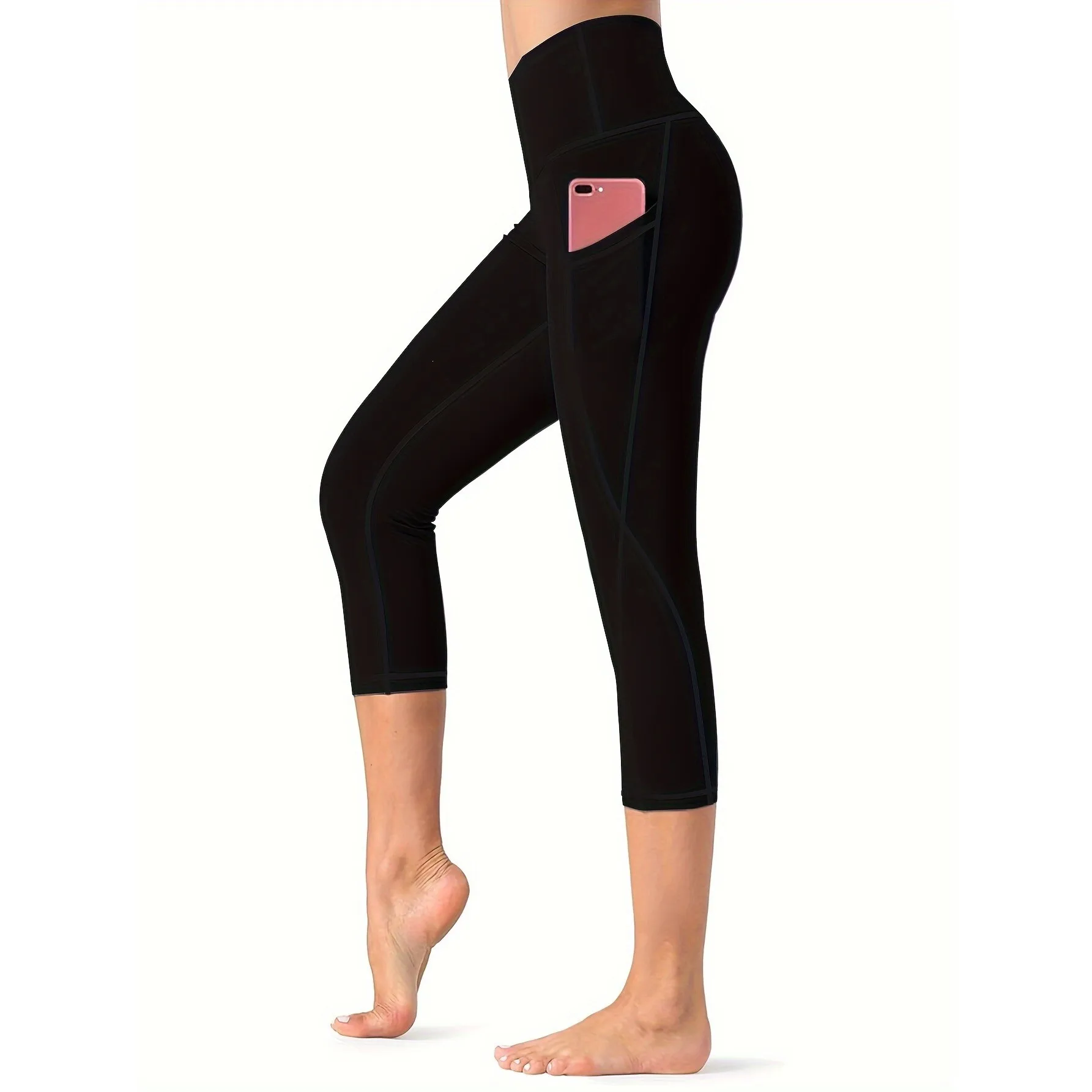 

High Waist Yoga Pants J 87211 Women's High Waist Yoga Trousers Neutral Spring Fashion plus Size Bottoms Department