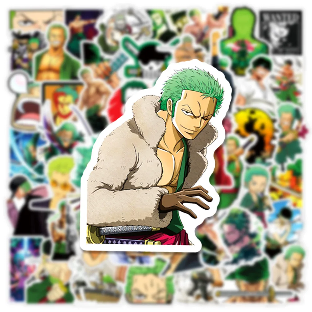 

10/30/50PCS Roronoa Zoro ONE PIECE Cool Graffiti Stickers Waterproof Decal Kids Toy Decorative Water Cup Skateboard Motorcycle