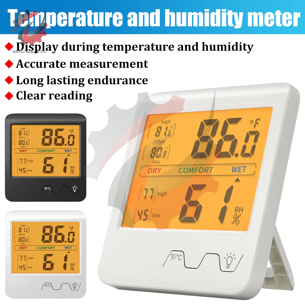 

Многофункциональный термометр гигрометр автоматическая электронная метеостанция ЖК-цифровой тестер температуры и влажности метр монитор