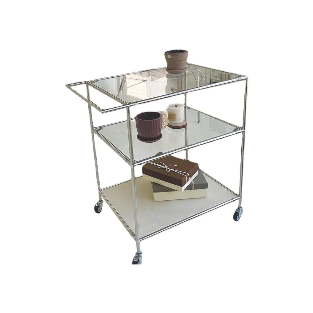 

Korean ins removable sofa side several Internet celebrity trolley rack, storage cabinet corner