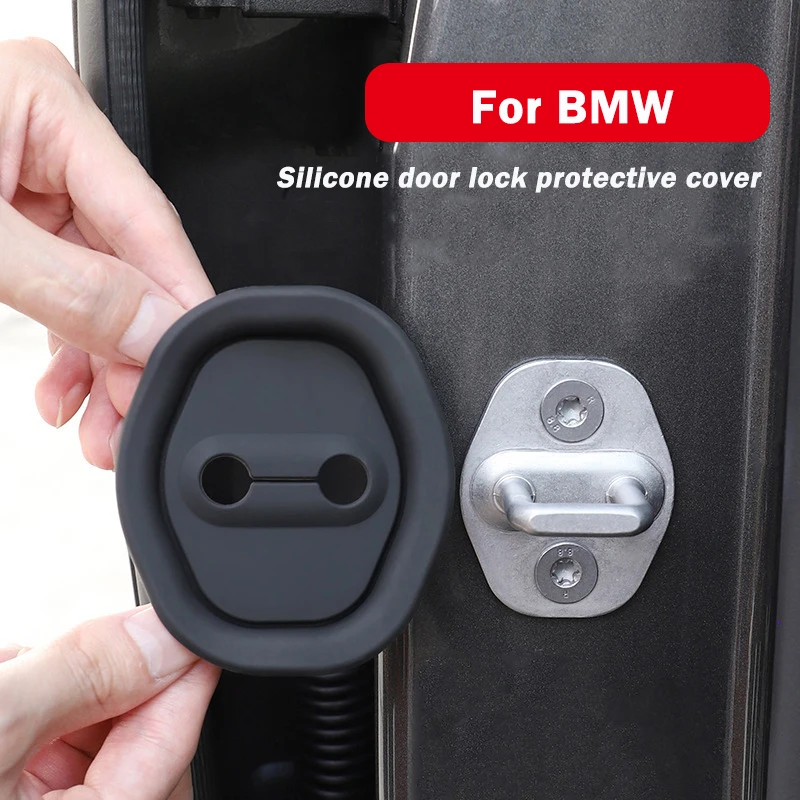 

For BMW 2 3 Series 2020-2023 G20 G28 7 Series 2023 M4 2021 Car Door Lock Cover Silicone Shockproof Protective Cover Accessories