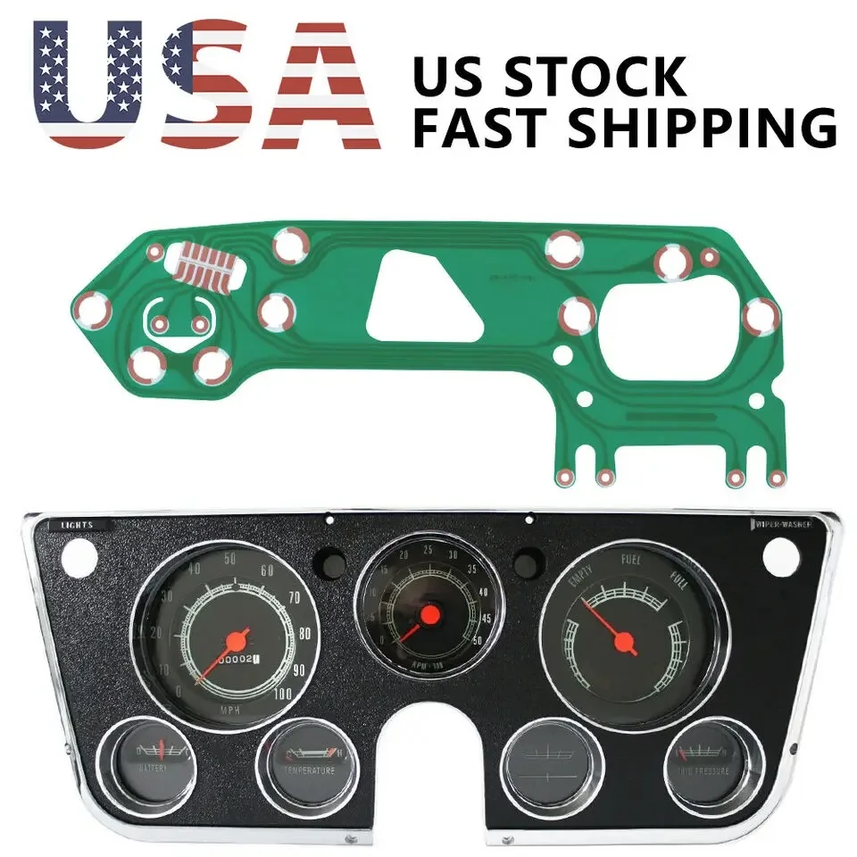 Printed Circuit Board for Chevy GMC Truck 1967-1972 With Gauges and Tachometer