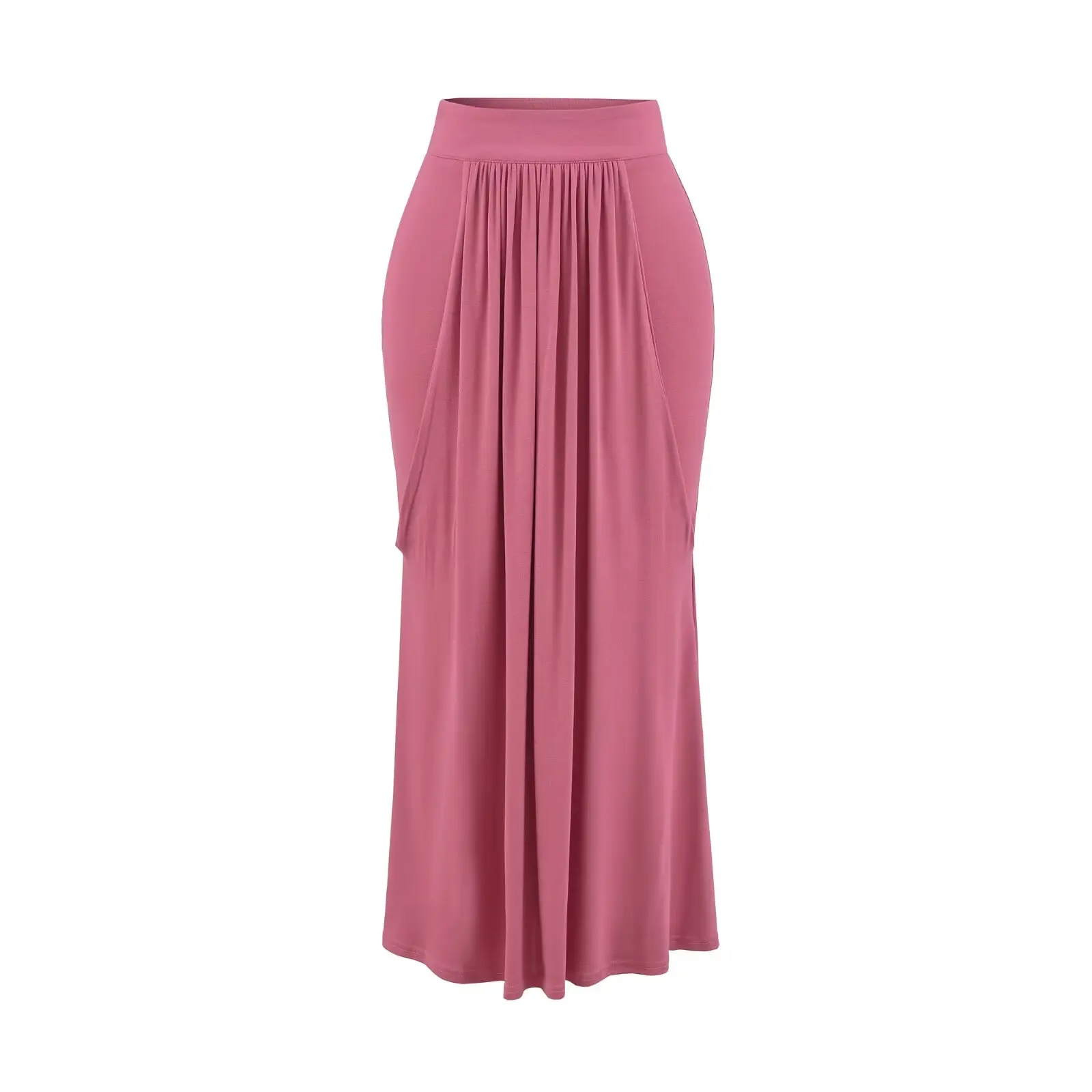Sweet And Spicy Girl Show Figure Elastic Waist Pleated Fish Tail Skirt Pure Desire Internet Celebrity Outdoor Casual High Wai...