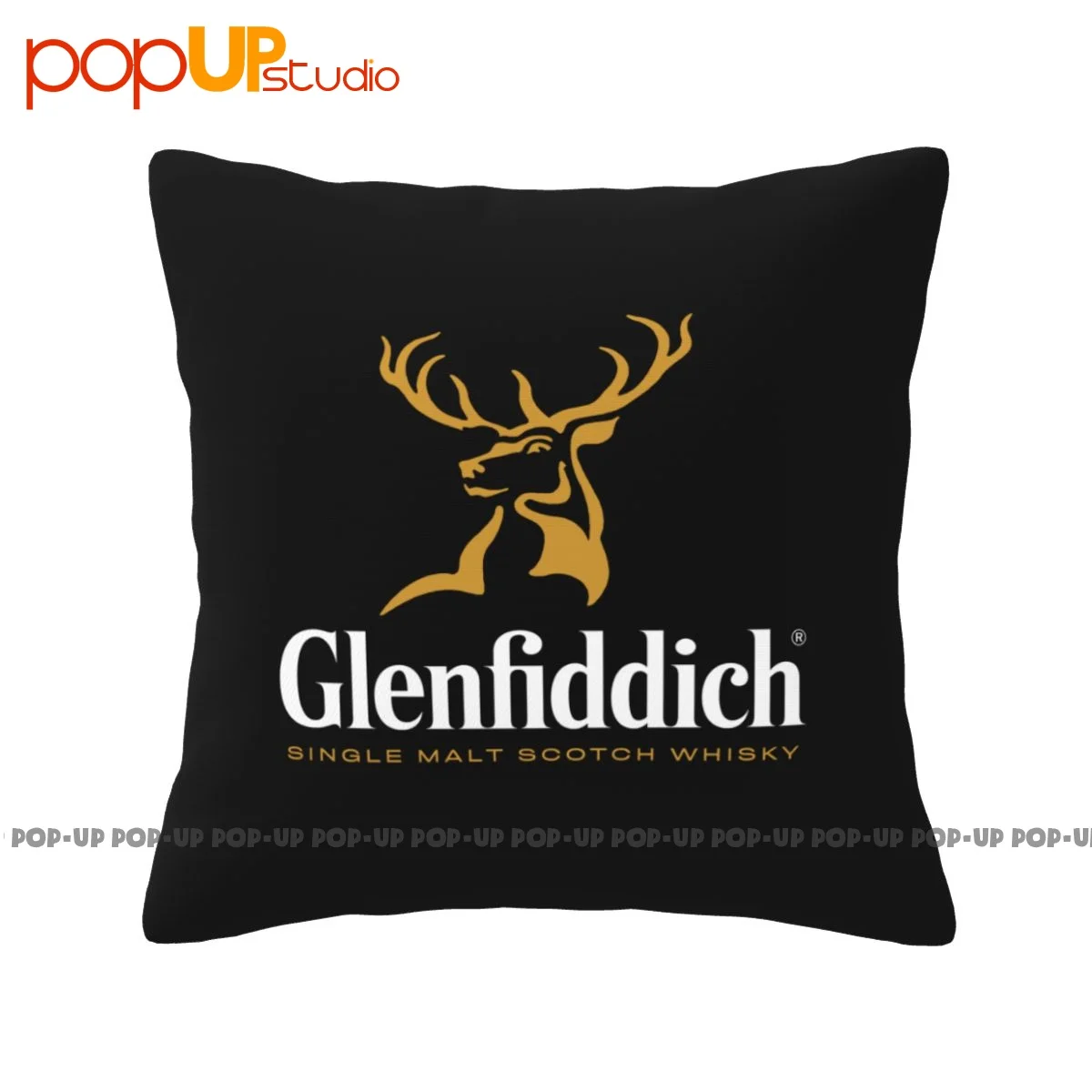 Print Glenfiddich Single Malt 1887 Scotch Whisky Alcohol Pillowcase Throw Pillow Cover Printed Ultra Soft High-Density