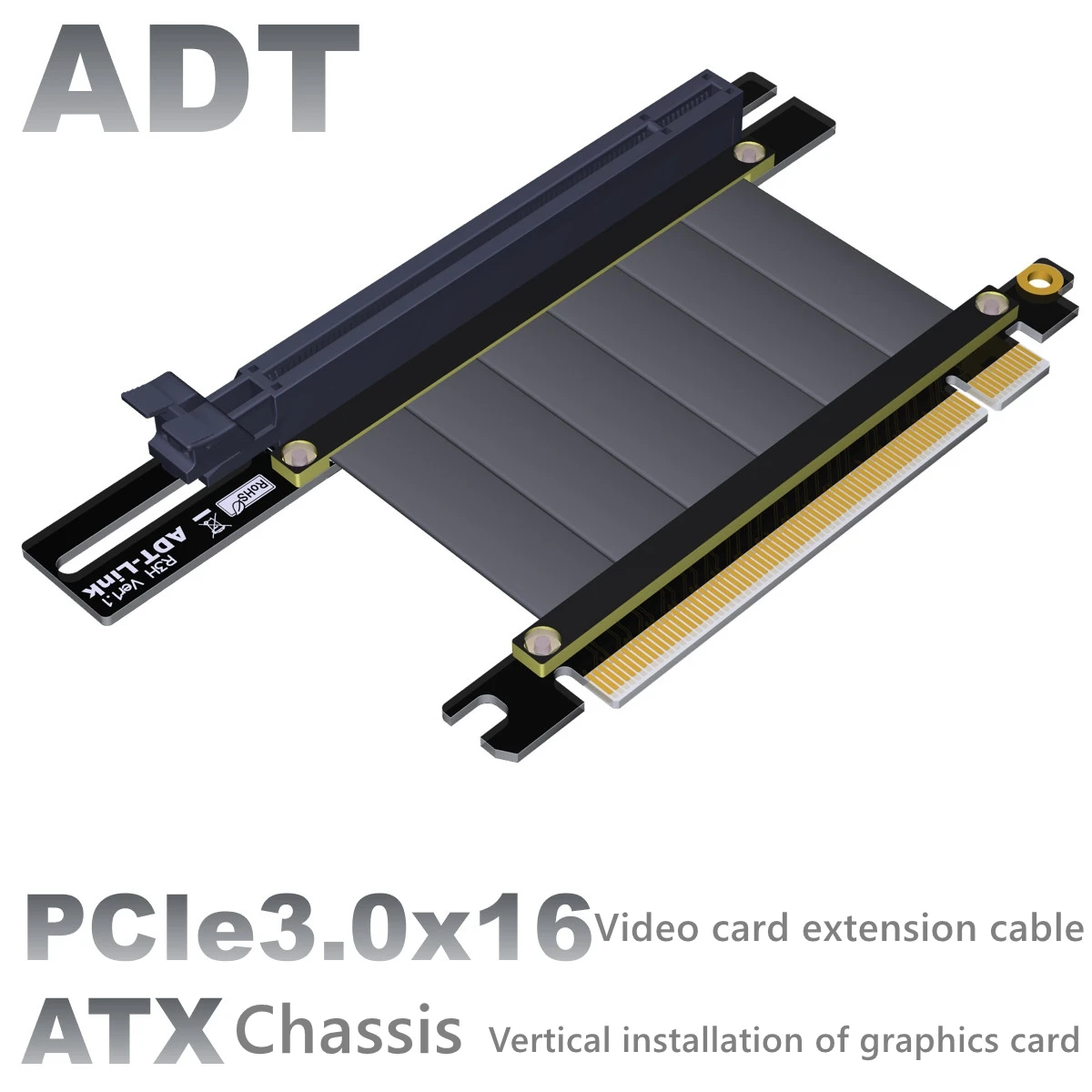 

ADT graphics card extension cable supports the Windrunner MSI Microstar Cool Supreme Joint ATX chassis