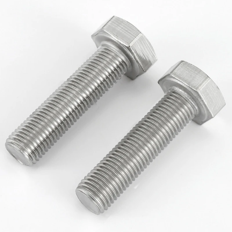 M6 M8 M10 M12 M14 M16 External Hex Screw 304 A2-70 Stainless Steel Hexagon Head Bolt Fine Thread Pitch 0.75/1/1.25/1.5mm