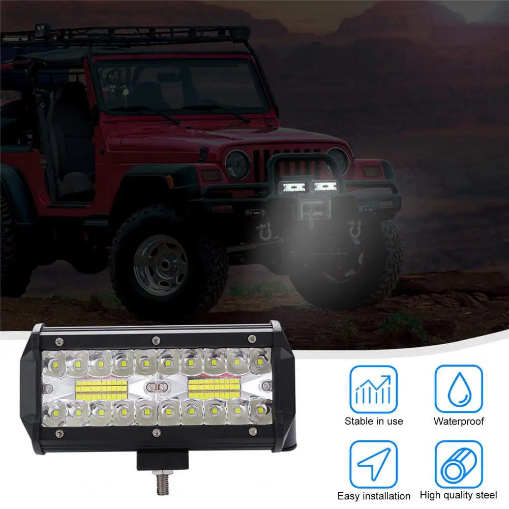 

7inchOff-road Headlamps Spot/Flood Beam IP67 Waterproof 3000K/6000K 400W LED Work Light Bar for SUVs High Brightness Long Lastin