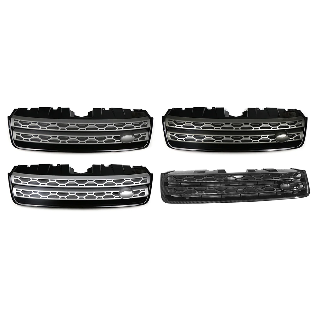 Front Radiator Grille Upper Racing Grill For Land Rover Discovery Sport L550 2015 2016 2017 2018 2019 Car Styling with logo