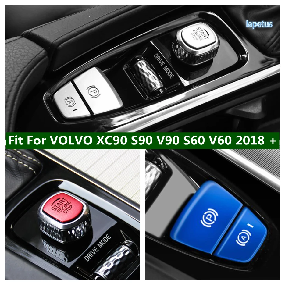 

Car Start Stop Button Cover Engine Ignition Control Decoration Trim Fit For VOLVO XC90 S90 V90 S60 V60 2018 - 2021 Accessories