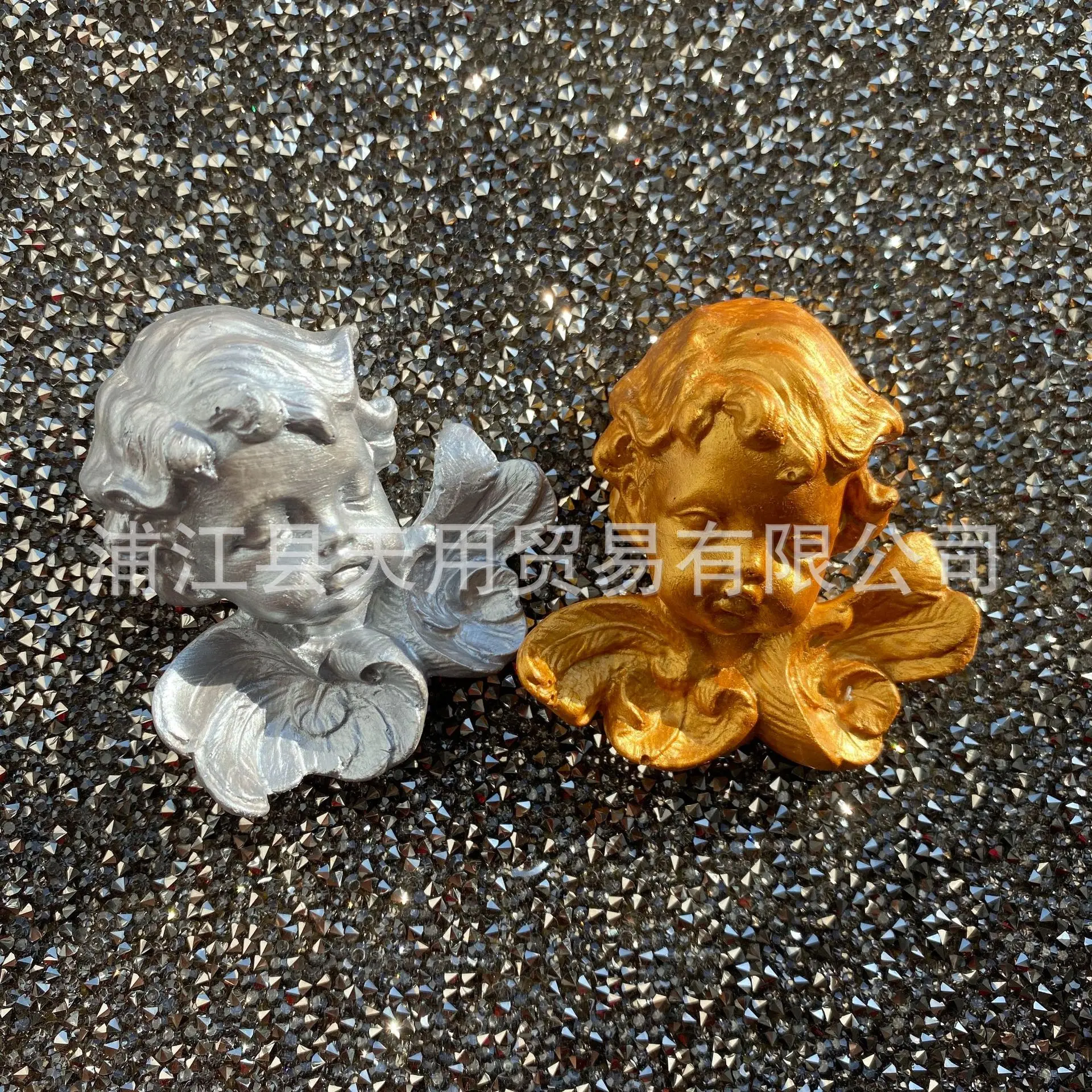 Love Closed Eyes Angel Open Eyes Wings Silicone Mould  Soap Aromatherapy Gypsum Soft Soil Decoration Epoxy Mould 17-211