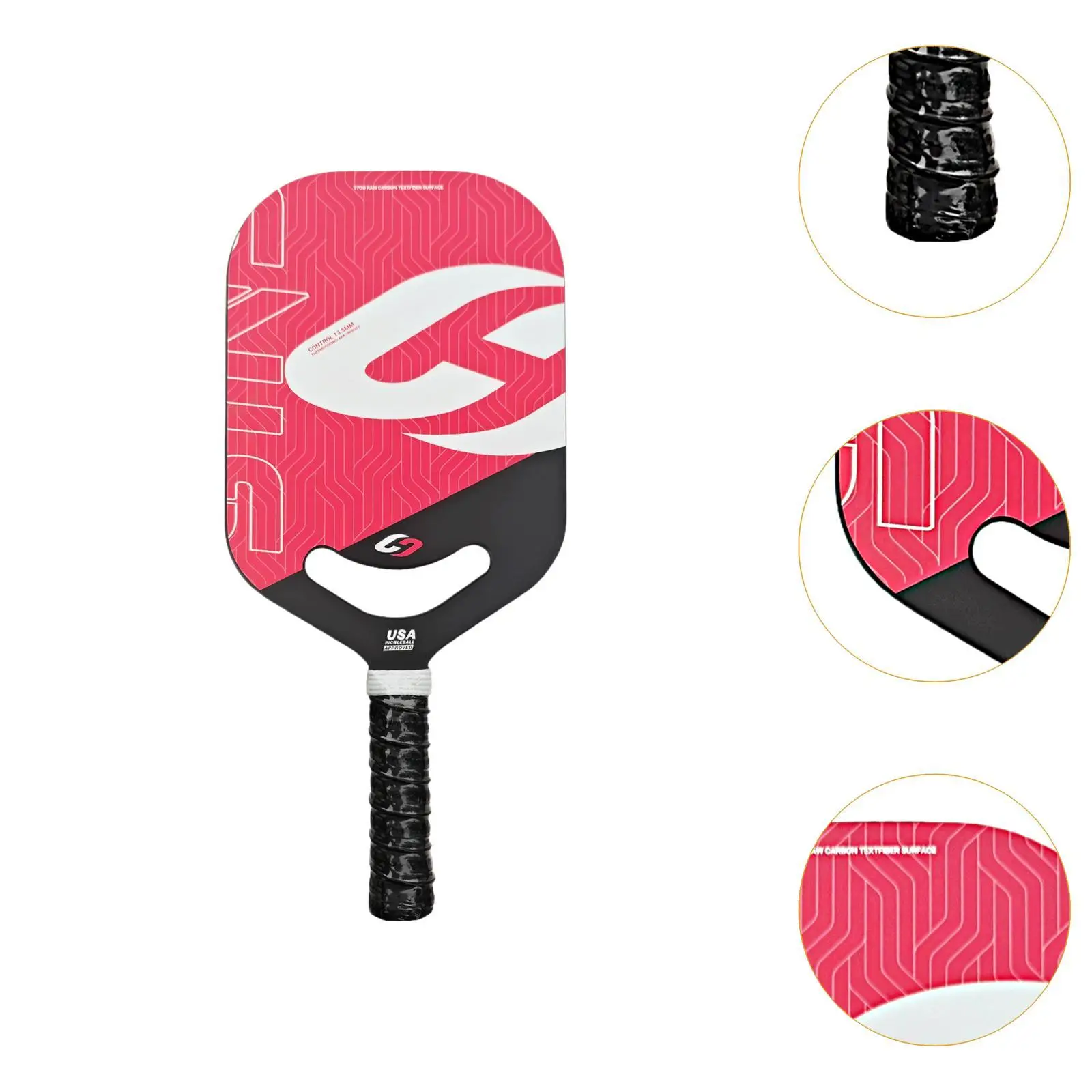 portable-carbon-fiber-pickleball-paddle-lightweight-non-slip-racket-for-adult-beginner-outdoor-indoor-use
