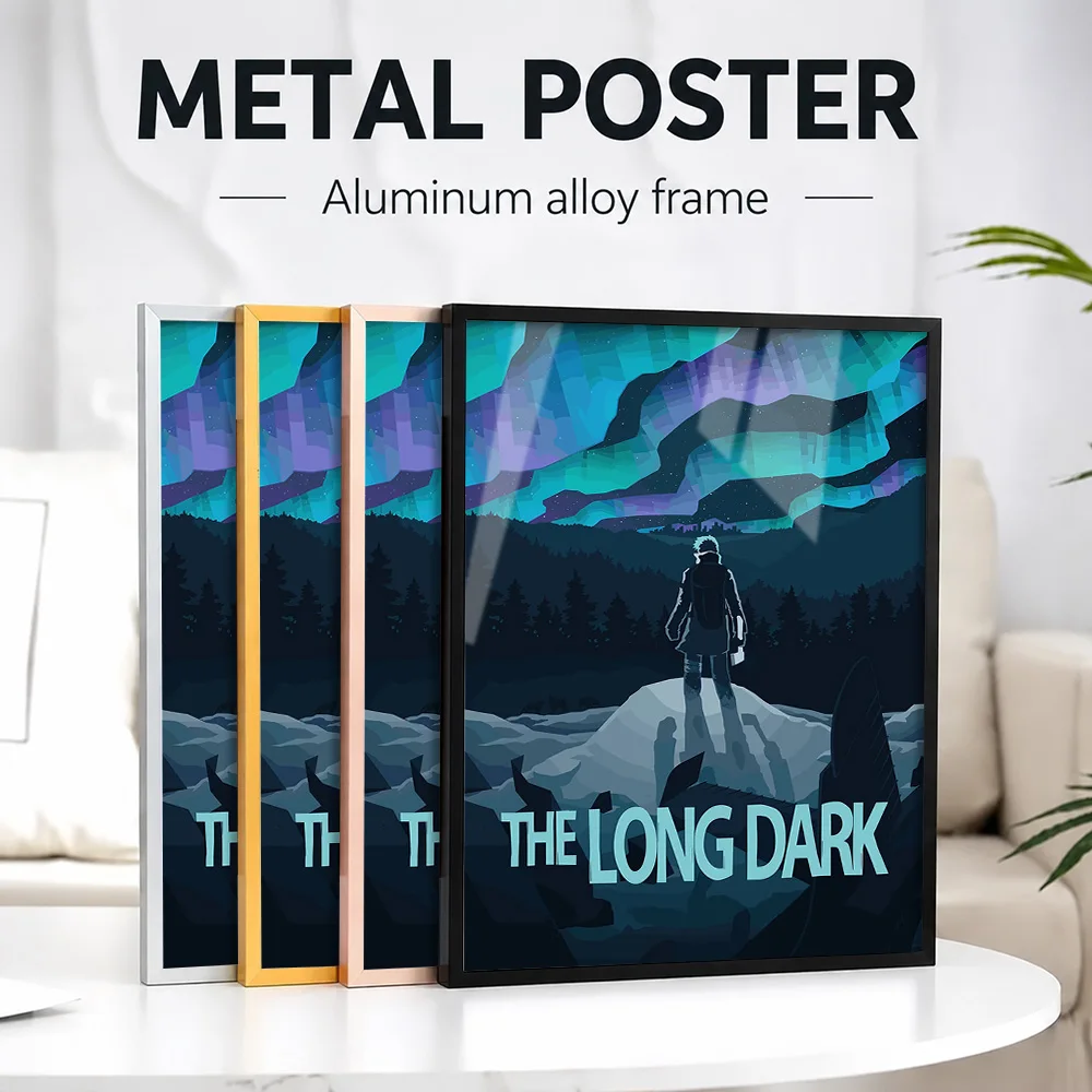 The Long Dark Game Framed Metal Poster Personalized Photo Gothic Adventure Style Wall Art For Bedroom And Study Collector Gift