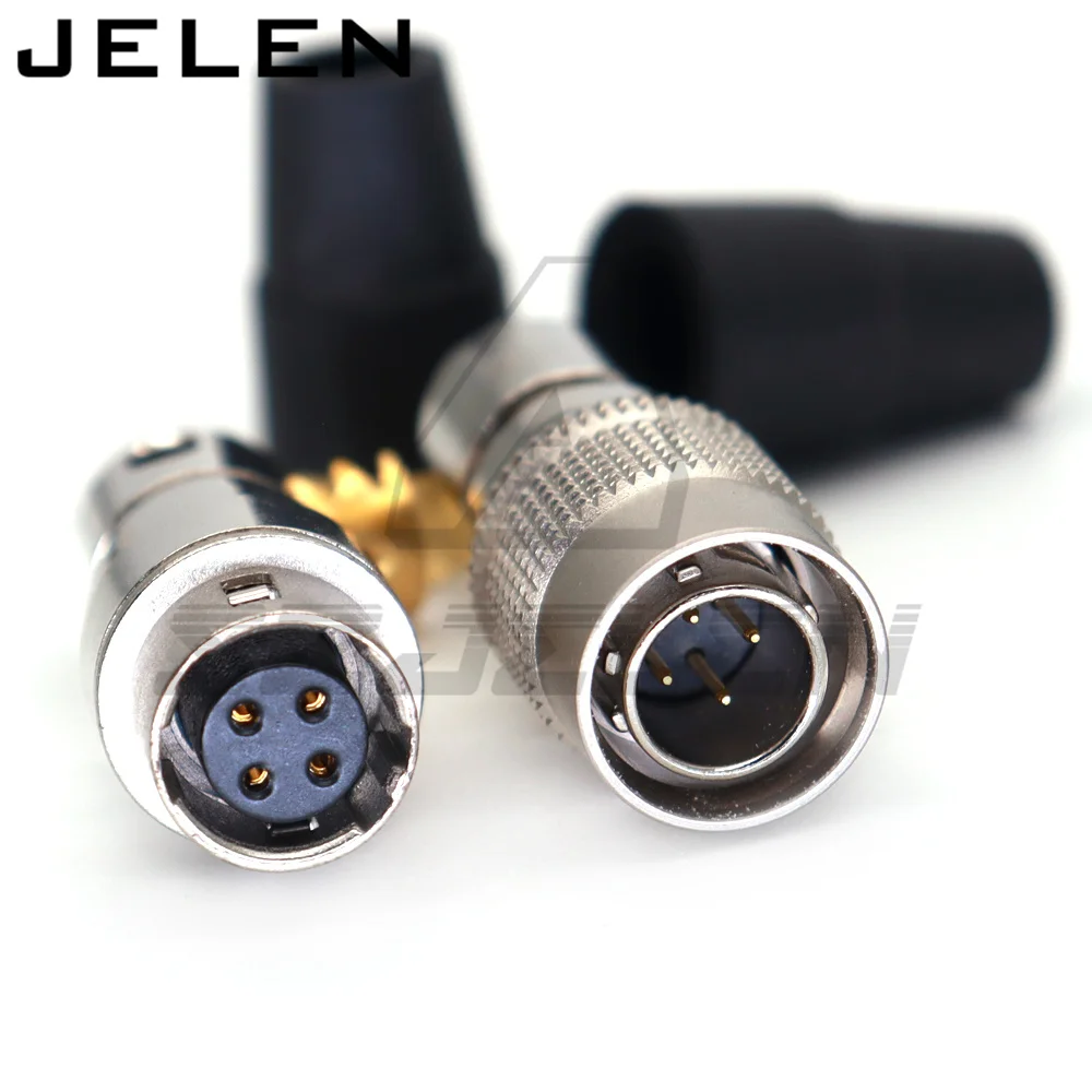 Hirose connector 4 pin HR10A-7P-4P, HR10A-7J-4S Male and female Docking connectors Industrial camera, signal cable power cord