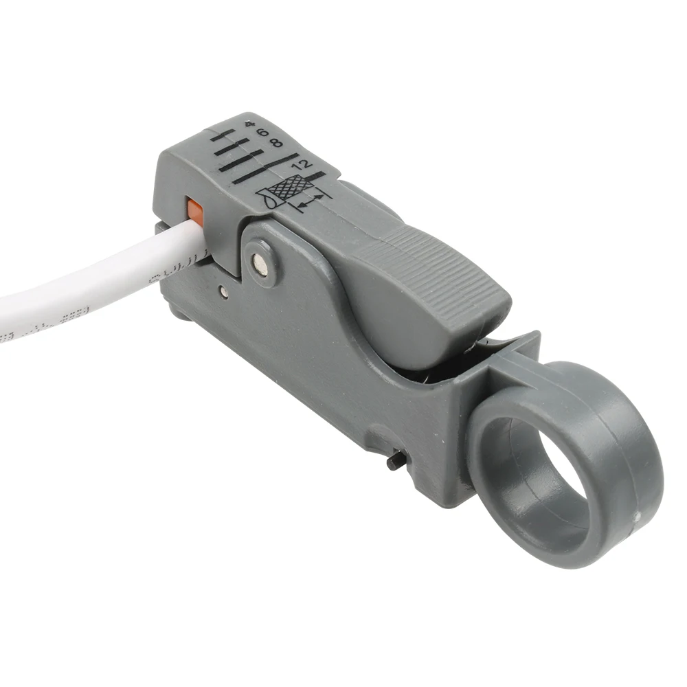 Alicates exprimidores de pelado de cables multiherramienta, abrazadera de prensado en frío de Cable Coaxial RG59 RG6, juego de herramientas de prensado de TV con 20 cabezales F, nuevo