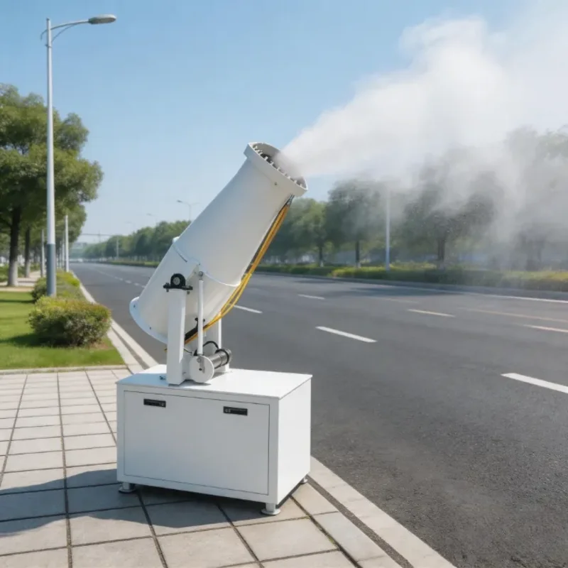 Towable Water Mist Blower Equipment 58m Spray Range Diesel Driven for Large Quarry Site Dust Reduction Fog Cannon Machine Unit