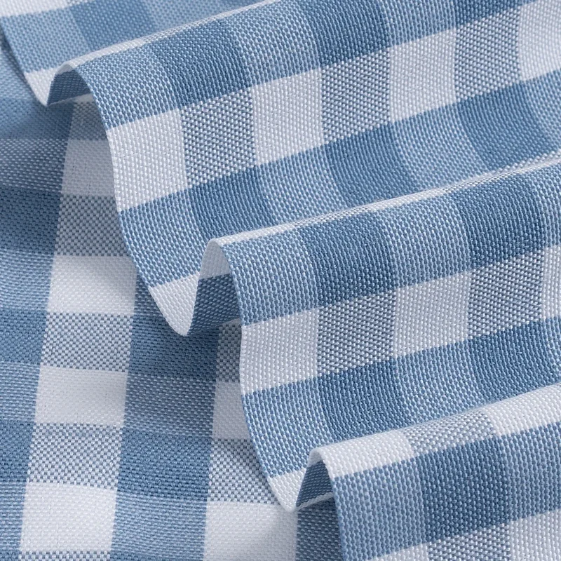 Thickening Yarn-dyed Two-sided Plaid Linen Sofa Fabric Large Plaid Small Plaid Plain Kindergarten Tablecloth Curtain DIY Fabric