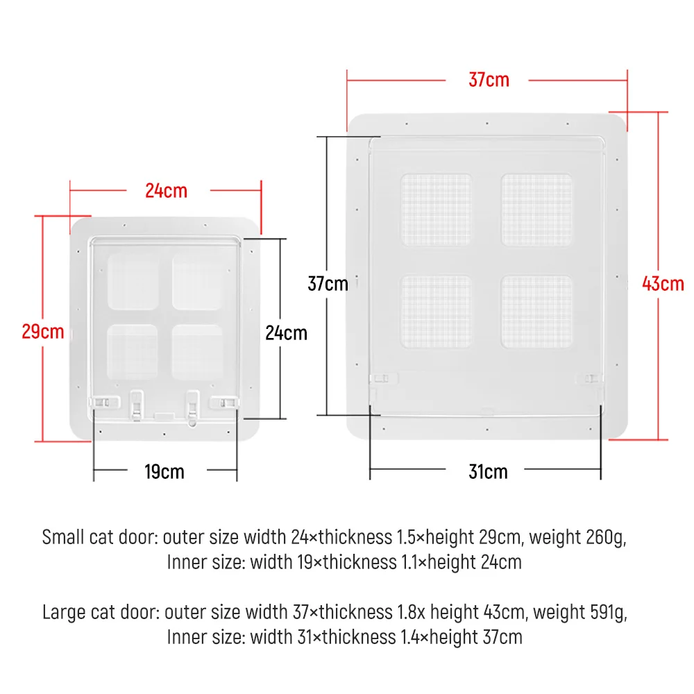 Pet Mosquito Screen Door Dog Fence Home Automatic Flap Cat Gate Dog Flap Door Foldable Attached Front Door Dog Gate House Window - view 2