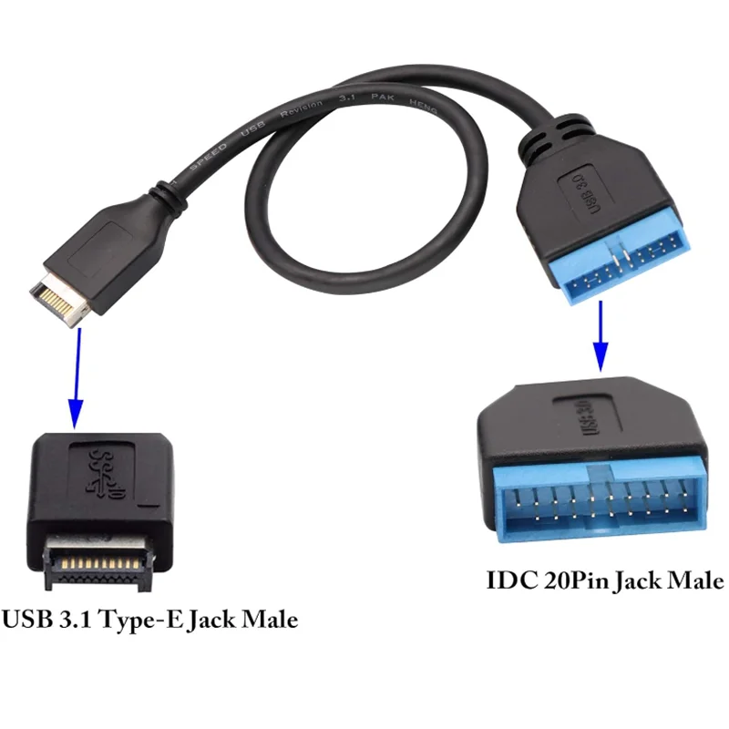 USB 3.1 Front Panel Header to USB 3.0 20Pin Header Motherboard Extension Cable Adapter,Compatible with ASUS/Strix Z270I/Z270G,