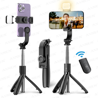 L21 Phone Selfie stick Tripod with Wireless Bluetooth LED Fill Light with Remote Shutter for Android IOS Cellphone