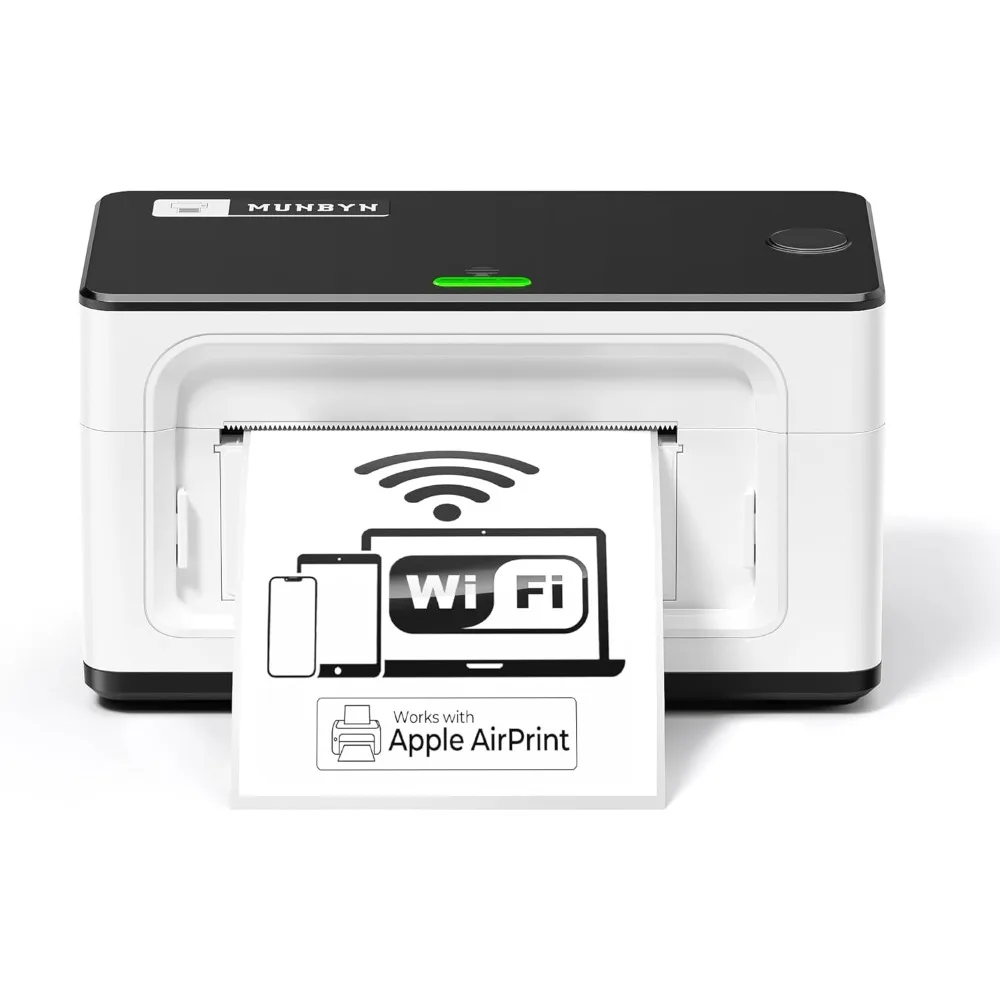 Impresora térmica inalámbrica de etiquetas de envío con Wi-Fi, Compatible con AirPrint iPhone, iPad, MacOS, Android Windows Suit