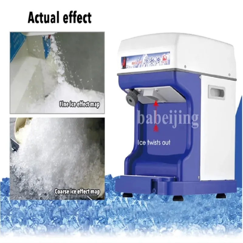 Commercial Ice Breaker Automatic Snow Cone Machine Cube Shaved Ice