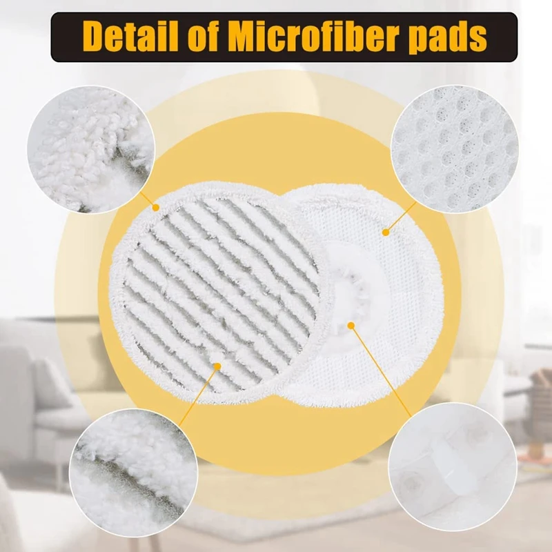 Almohadillas de repuesto para mopa de vapor, recambio para Shark S7001, S7000AMZ, S7000 Series, 6 piezas, promoción