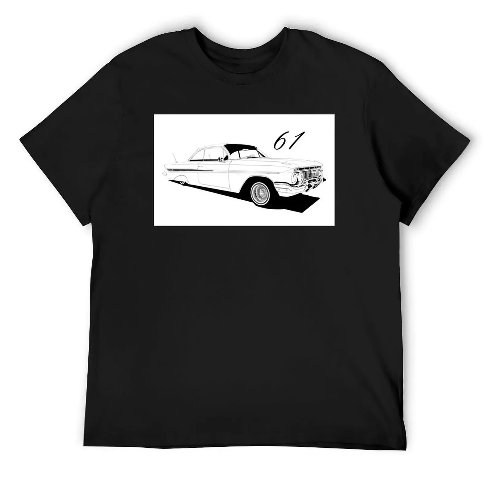 

61 Impala Lowrider T-Shirt blue lock anime tshirt oversized men clothing