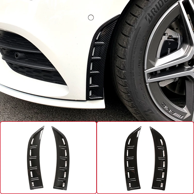 For Mercedes CLA GLE W167 W118 2020-2021 Car Front Bumper Side Air Vent Car Splitter Wing Spoiler Canard External Accessories