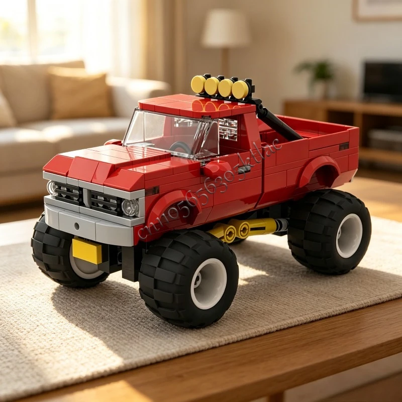 

411 Parts MOC Beast Style Monster Truck Model Building Block DIY Custom Puzzle Technology Creative Assembly Toys Boys Kid Gifts