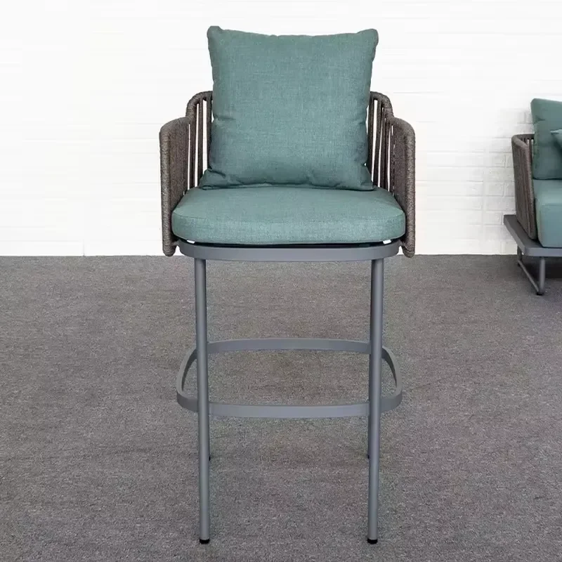 Modern Velvet Bar Stools for Kitchen Island Counter Height Chairs Outdoor Patio Furniture Sets Factory Wholesale for Home Bar