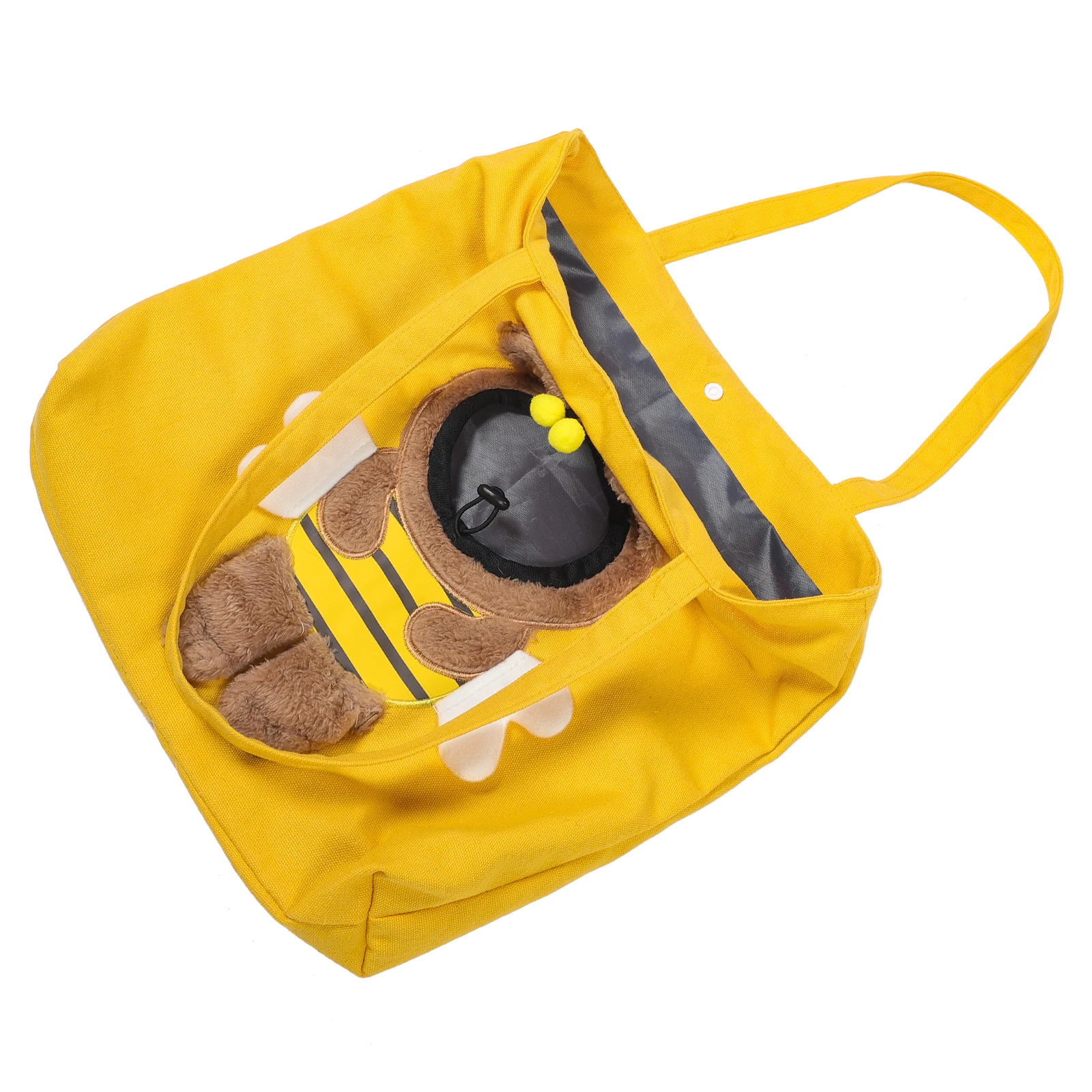 

Portable Cat Carrier Bee Shaped Breathable Canvas Bag Lightweight Travel Tote Shoulder Bags Pet Storage Bag for Small Pets