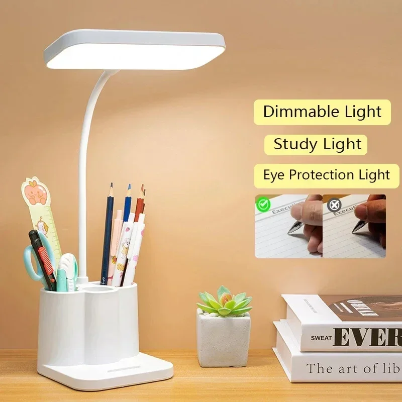 

Led Study Light Touch Table Lamp USB Chargeable Bedside Reading Light Dimmable Eye Protection Desk Lamp LED Student Night Light