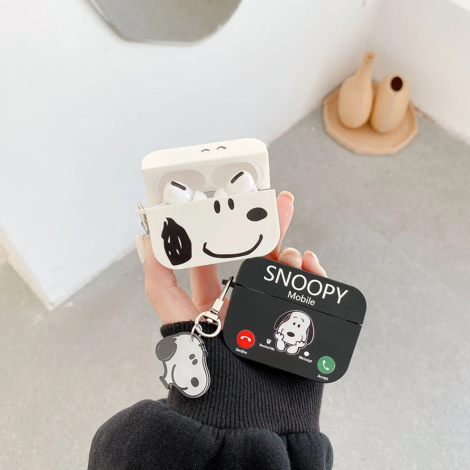 For Airpods Pro 2 Case,Cute 3D Cartoon Snoopy Dog Protective Silicone Earphone Cover For Airpods 1/2/3/4 Case Kids Funda