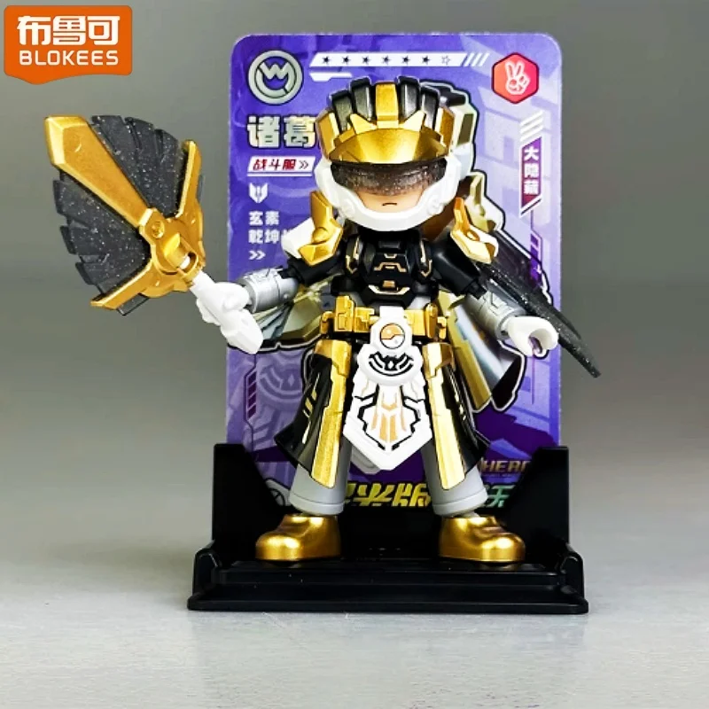 بلوك الربط اللبنات لانهائي بطل 7 طبعة الكرتون دفعة تجميعها عمل لعبة سطح المكتب حلية جمع هدية