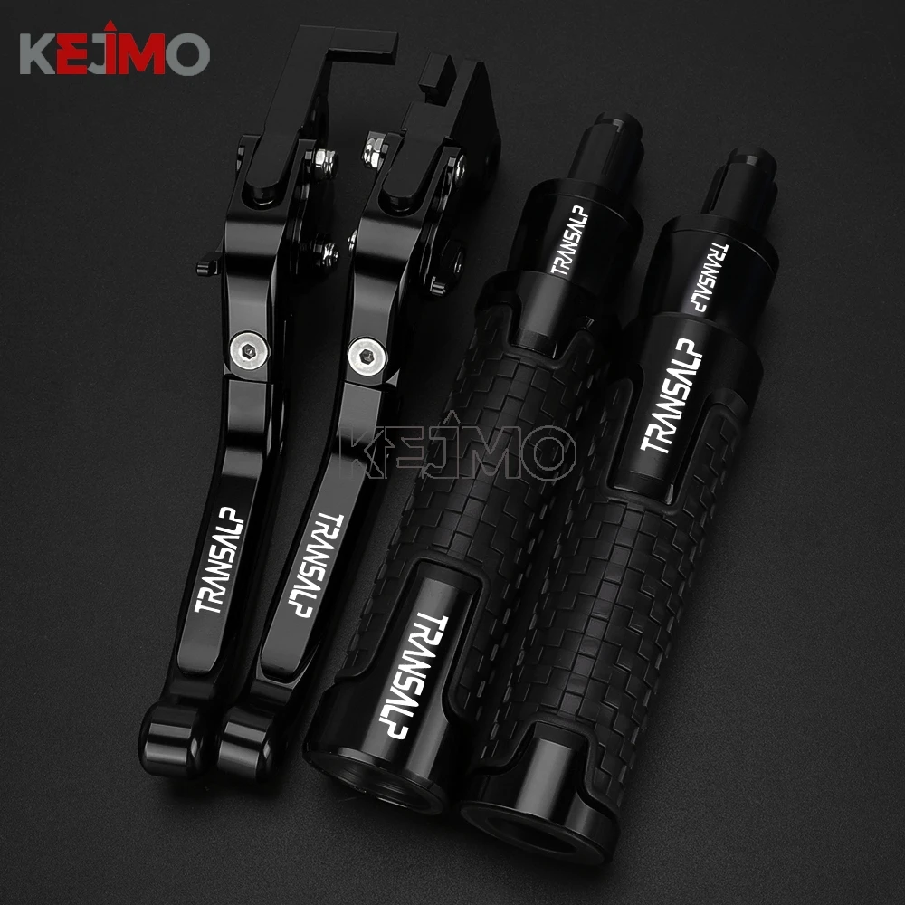 FOR Honda TRANSALP 600 650 1995-1999 1998 1997 1996 XLV 700 Motorcycle Adjustable Handle Brake Clutch Levers Handlebar Grips end