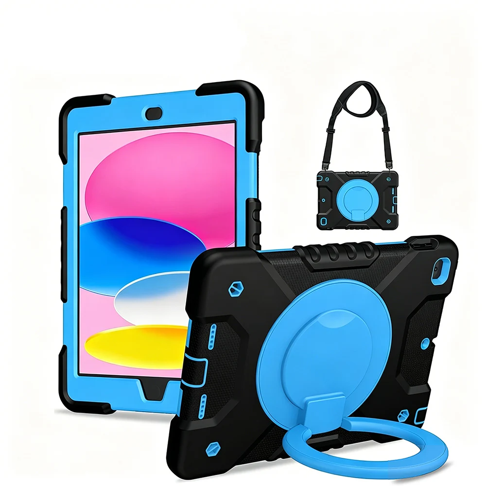 360° Rotation Fold Stand Tablet Case for iPad 2025 11th A16 10.2 9th 8th 7th 10 10.9 Air 5 4 2 1 9.7 Cover New