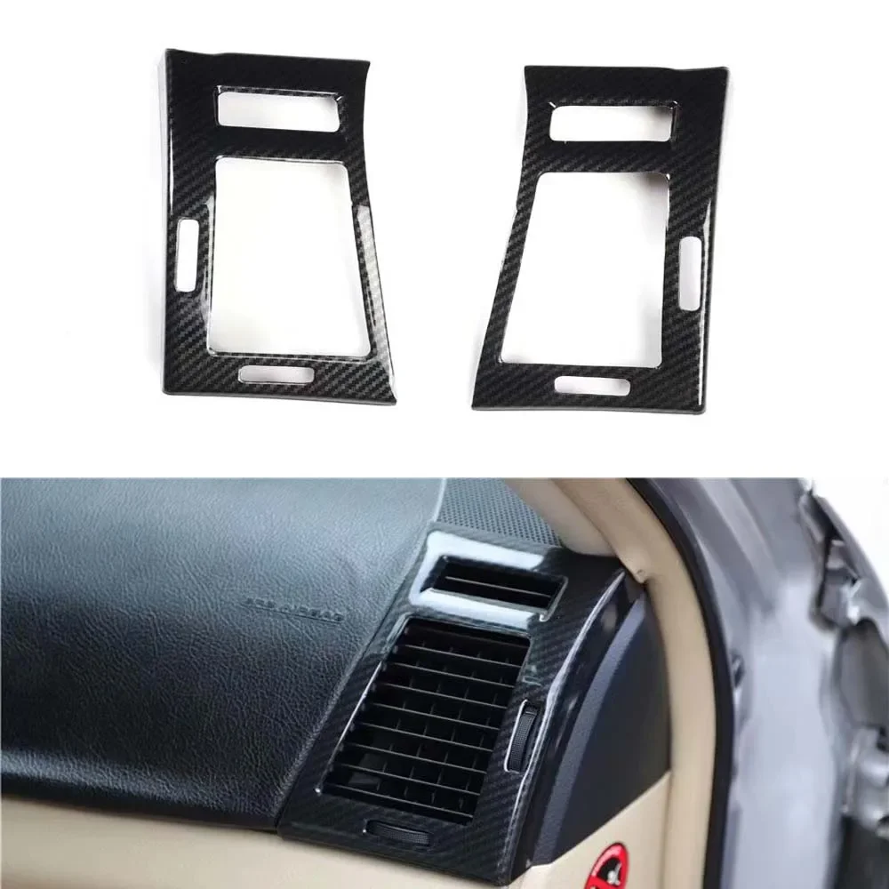 

Car Dashboard Side Air Vent Frame Trim Styling Stickers For Toyota Reiz 2005-2009 LHD Interior ABS Car Accessories