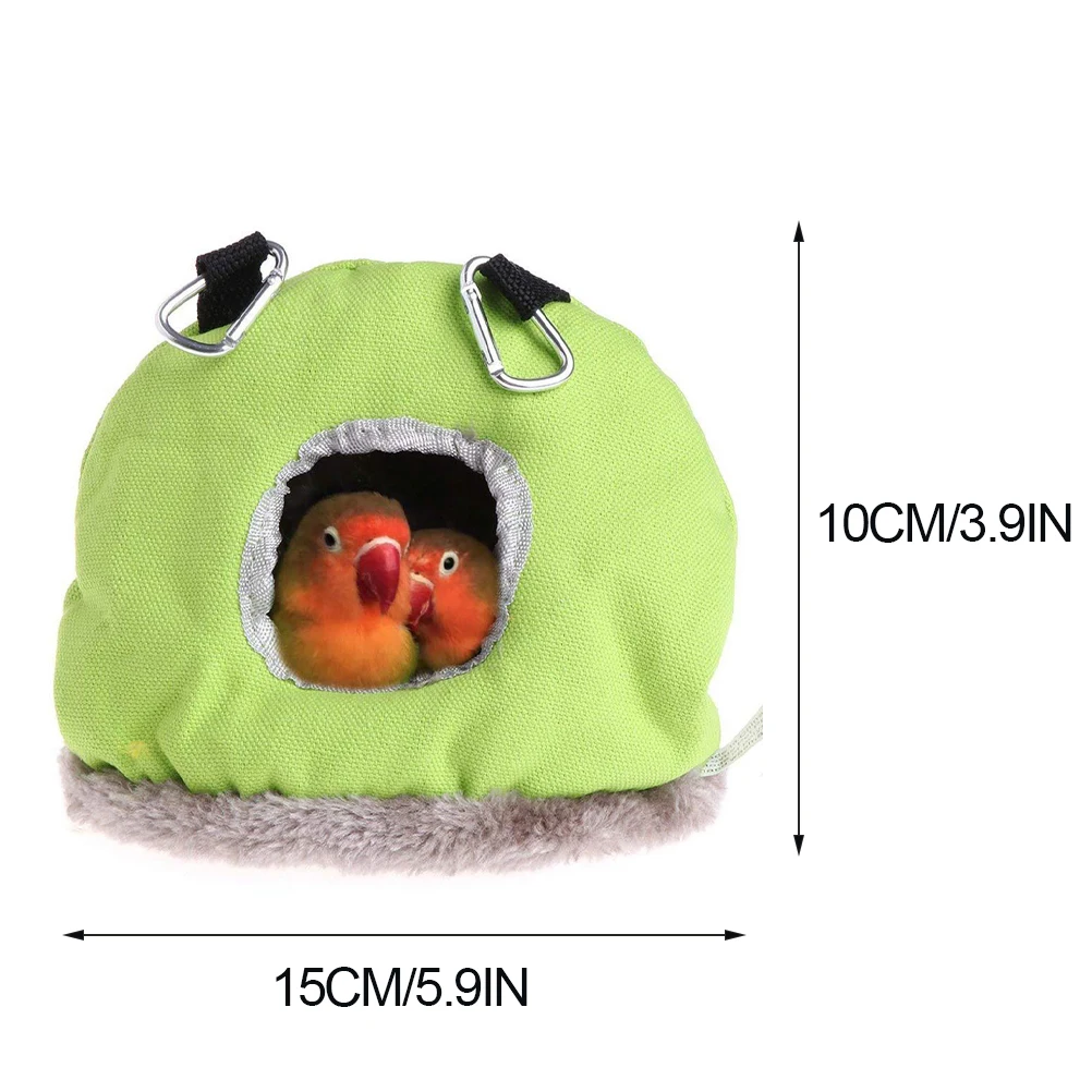 

Warm Bird for Parrots Cotton Pet Sleeping Bed Hammock Round Hanging Small Pet Warm House Cotton Soft Comfortable Winter