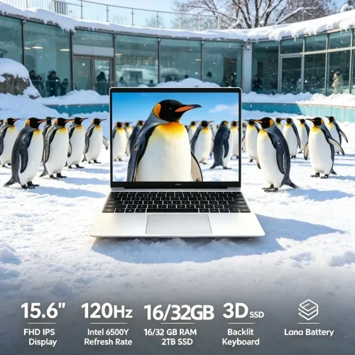 

Cost-effective 15.6" Laptop, Intel 6500Y, 120Hz FHD IPS, 32GB RAM, long endurance battery