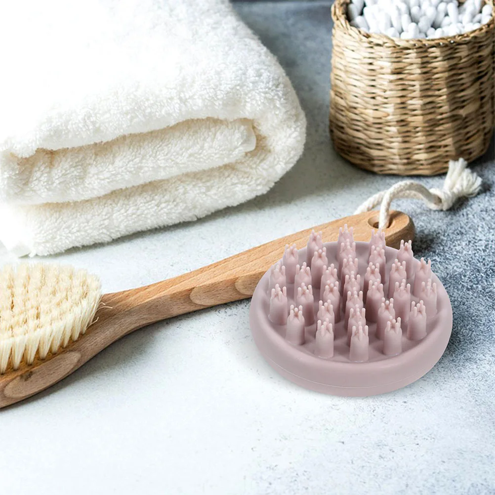 

2 шт., силиконовая щетка для массажа кожи головы, мягкая щетка для шампуня для удаления перхоти, глубокое очищение кожи головы и удобный массаж