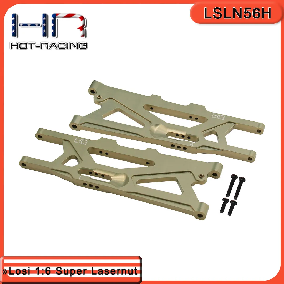 For Losi 1/6 8IGHT-X Super Lasernut CNC 7075-T6 Aluminum Rear Lower Arms Hard Anodized Hot Racing