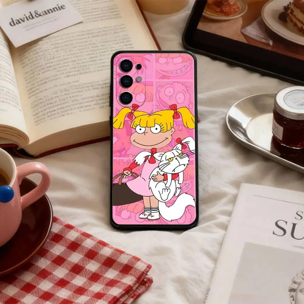 R-Rugrat C-Chuckie Angelica    Phone Case For Samsung S 25,24,23,22,30,21,10,9,Ultra,Plus,Lite,FE,4,5 G Soft Black Case view 5